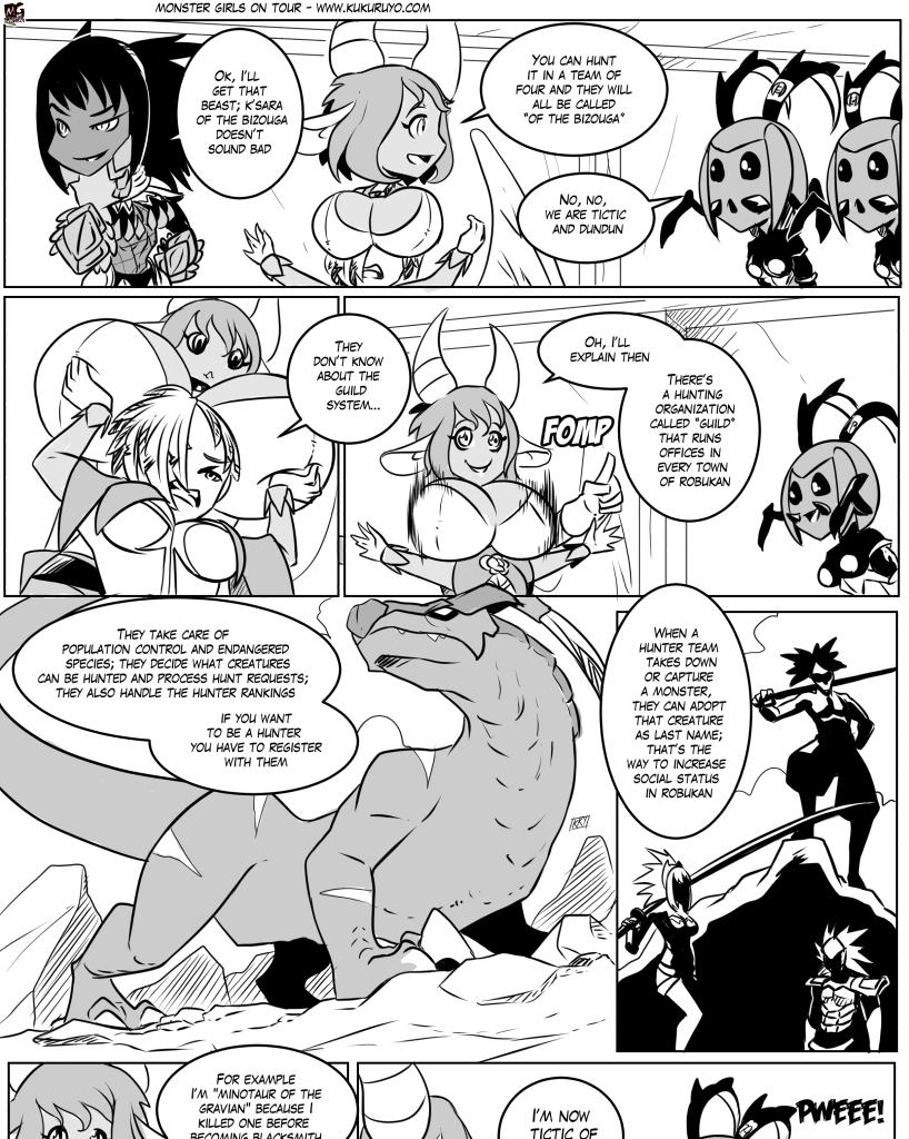 Monster girls on tour - Episode 95, Page 1: Page 095